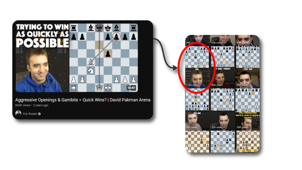 Breakdown of Eric Rosen's chess video turned into Shorts